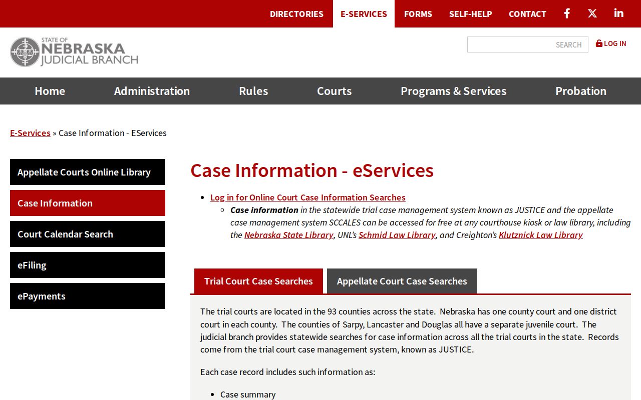 McPherson County docket search JUSTICE courthouse and law library access