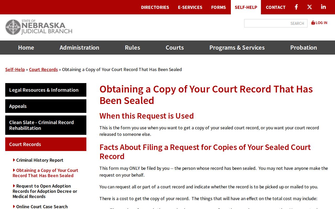 McPherson County court case records sealed-record filing route