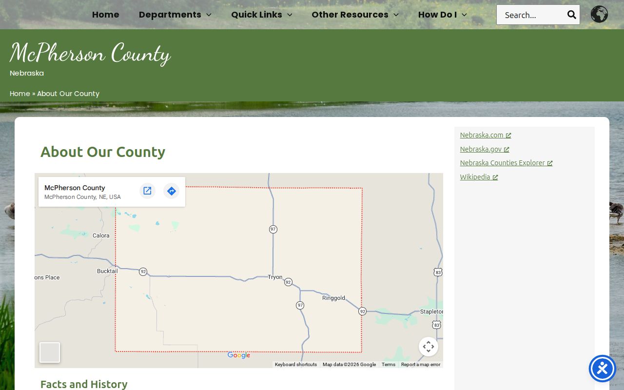 McPherson County court docket courthouse history page
