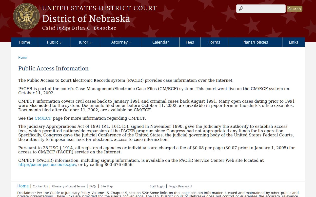 McPherson County court docket federal PACER access distinction